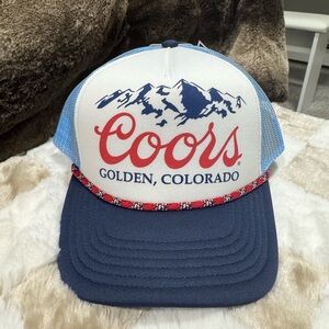 Coors Golden Colorado Trucker Snapback Hat Baseball Cap